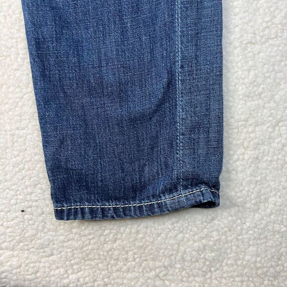 Ariat Denim Jeans Womens 33 Regular Blue Boyfriend Fit Dark Wash Stretch Denim - Picture 4 of 16